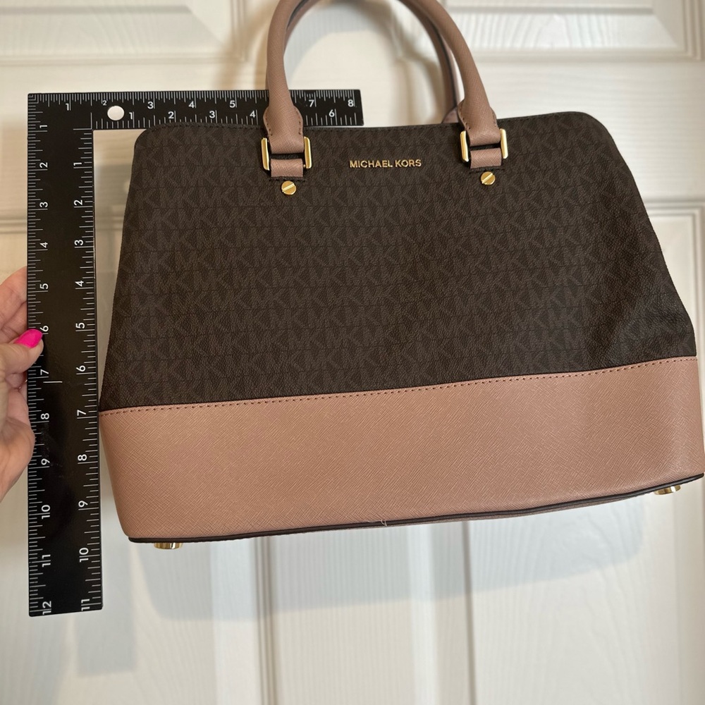 Michael Kors Brown and Light Pink Women's Bag